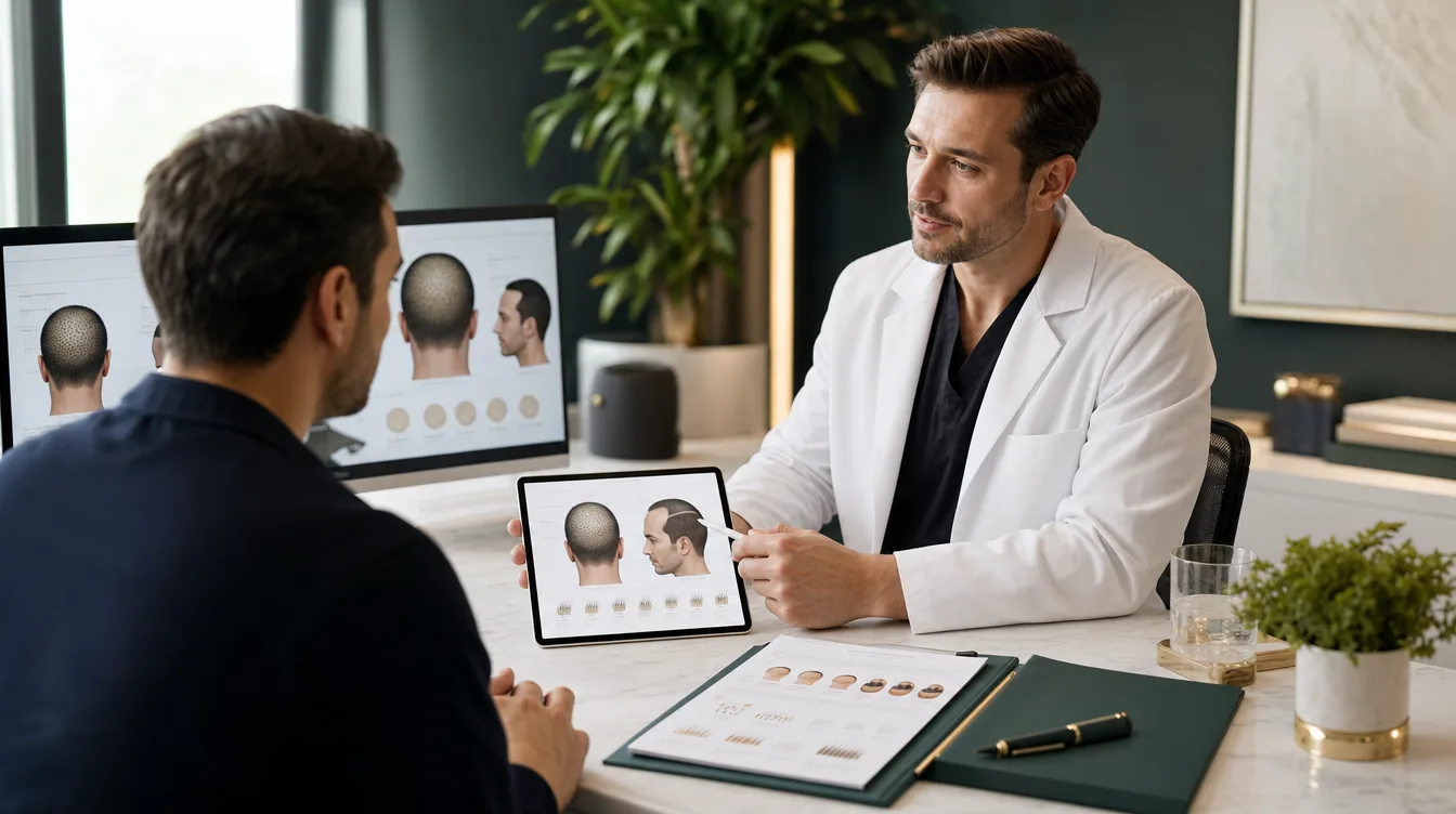 graft count and treatment scope discussion in clinic