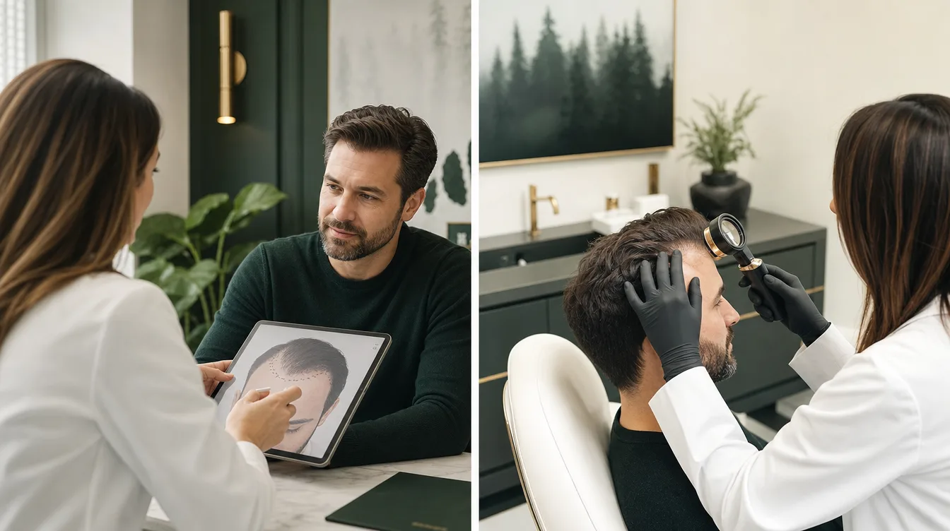 scalp assessment and hair restoration planning consultation